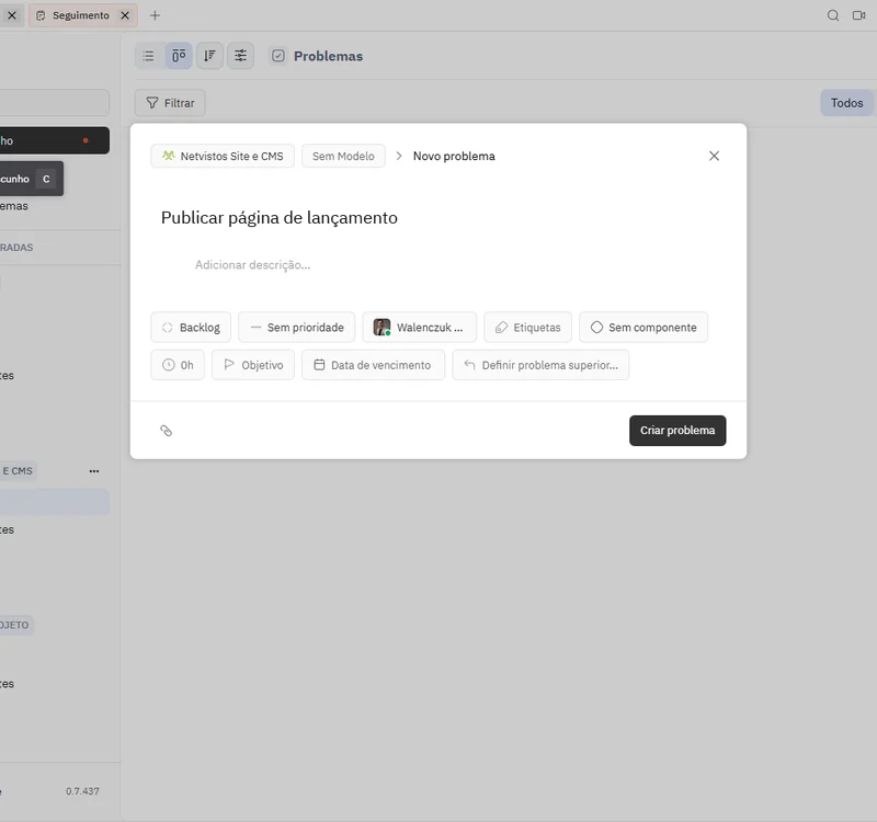 Exemplo de interface 3